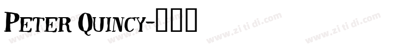 Peter Quincy字体转换